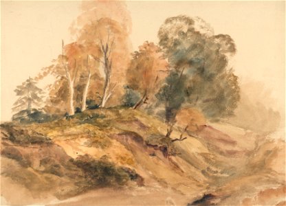 Peter DeWint - Trees on a Bank - Google Art Project
