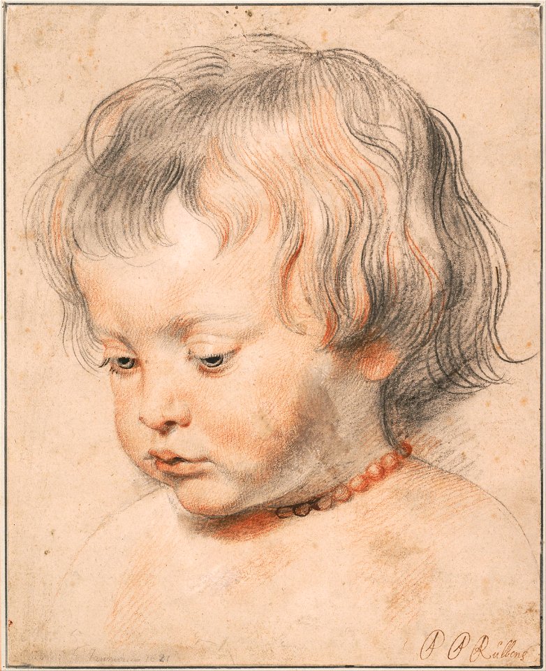 Peter Paul Rubens - Nicolaas Rubens Wearing a Coral Neckless, c. 1619 - Google Art Project