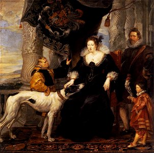 Peter Paul Rubens - Portrait of Lady Arundel with her Train - WGA20362. Free illustration for personal and commercial use.