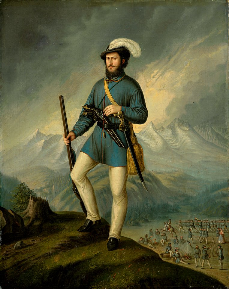 Peter Michal Bohúň - Ján Francisci ako kapitán slovenských dobrovoľníkov - O 5301 - Slovak National Gallery
