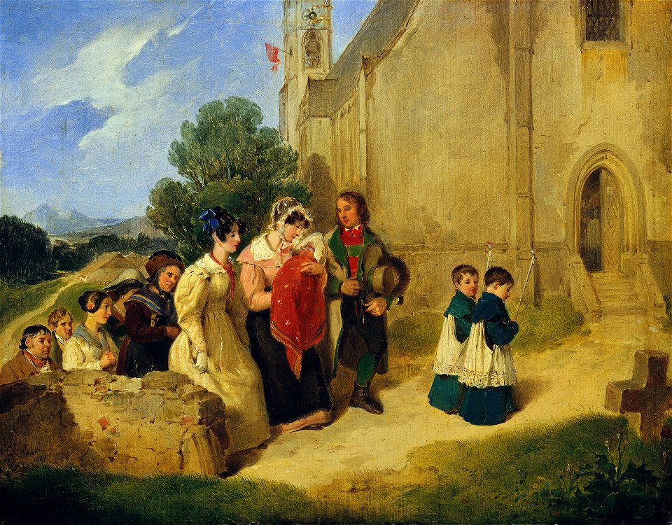 Peter Fendi - Der Taufgang - 2090 - Kunsthistorisches Museum