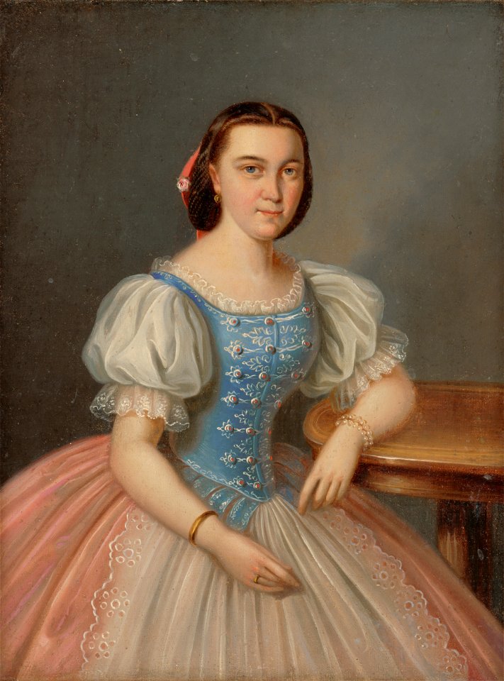 Peter Michal Bohúň - Podobizeň Anny Šípkovej ako verenice Mórica Philadelphiho - O 1182 - Slovak National Gallery