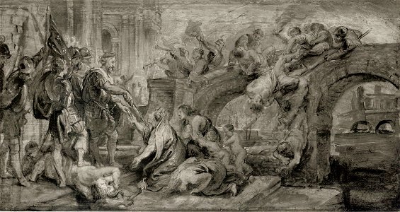 Peter Paul Rubens - Koning Henri IV en de inname van Parijs - 798E - Gemäldegalerie. Free illustration for personal and commercial use.