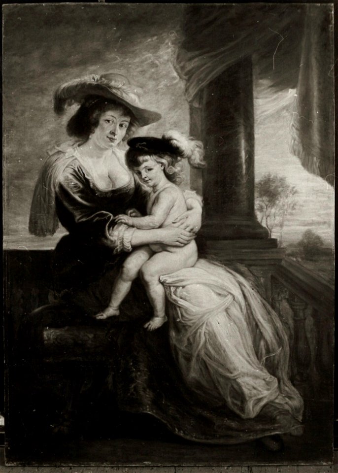 Peter Paul Rubens (Kopie nach) - Helene Fourment und Sohn Frans - HST 133 - Bavarian State Painting Collections