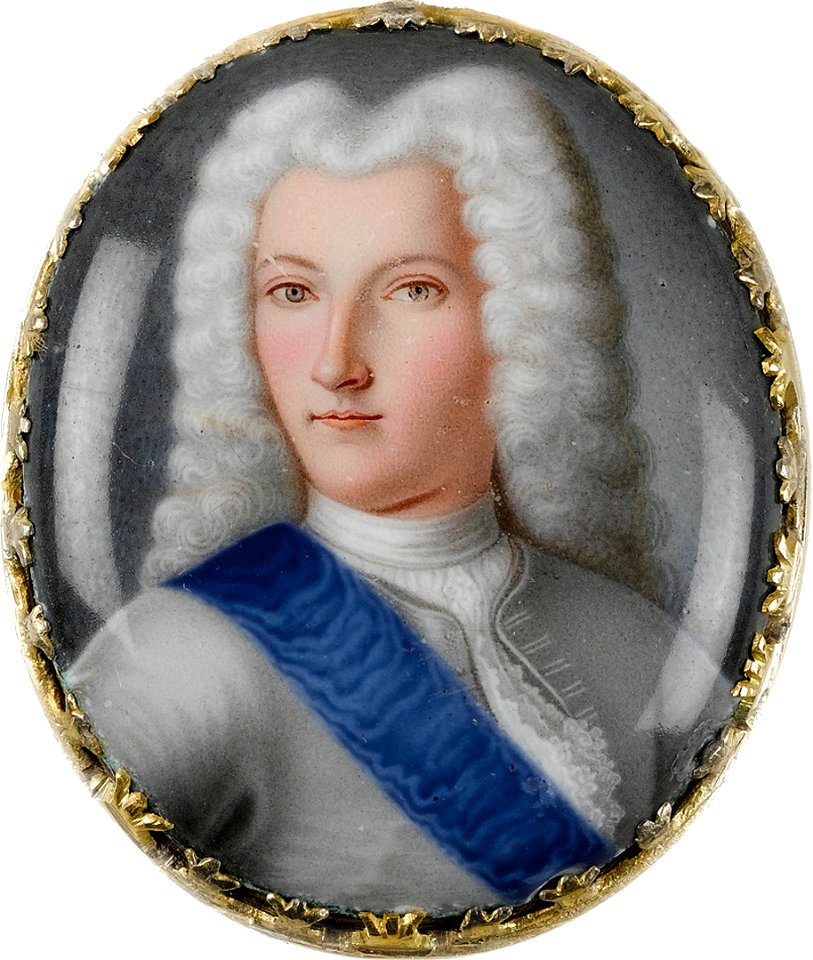 Peter II by anonymous, miniature (c. 1730, priv.coll)