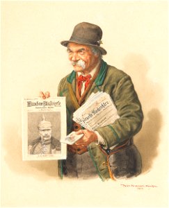Peter Krämer II Zeitungsverkäufer 1915