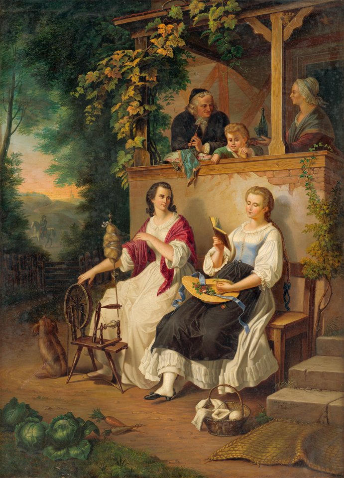 Peter Michal Bohúň - Rodinná idyla (podľa W.Kaulbacha) - O 565 - Slovak National Gallery