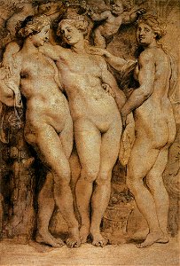 Peter Paul Rubens - The Three Graces - WGA20440. Free illustration for personal and commercial use.