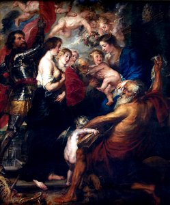Peter Paul Rubens (1577-1640) - Onze-Lieve-Vrouw omringd door heiligen - grafkapel Sint-Jacobskerk Antwerpen 3-07-2012 14-24-39