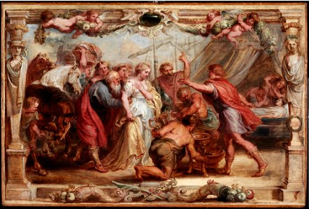 Peter Paul Rubens - Briseis Given Back to Achilles - 53.356 - Detroit Institute of Arts. Free illustration for personal and commercial use.