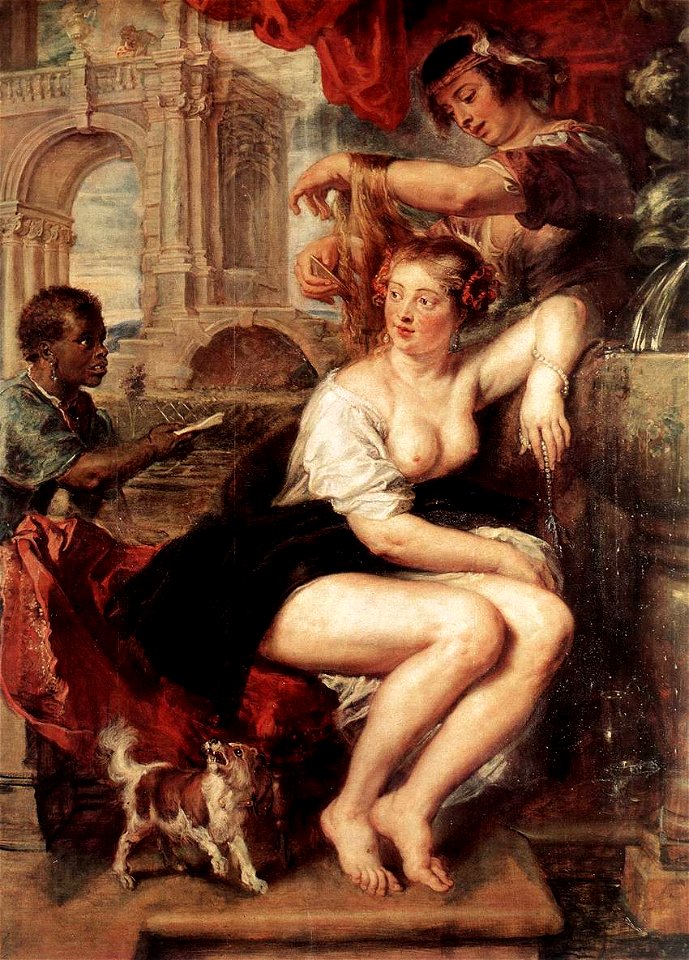 Peter Paul Rubens - Bathsheba at the Fountain - WGA20270. Free illustration for personal and commercial use.