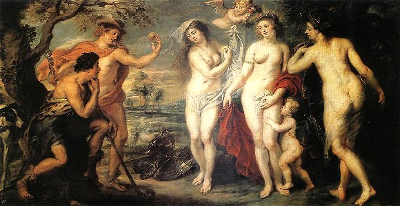 Peter Paul Rubens - The Judgment of Paris - WGA20312. Free illustration for personal and commercial use.