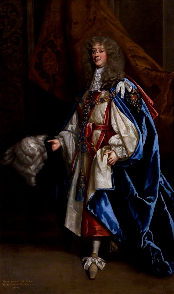 Peter Lely (1618-1680) (and studio) - Henry Bennet (1618–1685), 1st Earl of Arlington, in Garter Robes - 108929 - National Trust