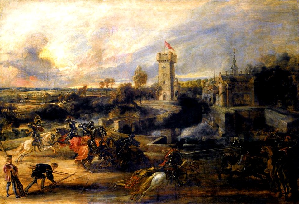 Peter Paul Rubens - Tournament in front of Castle Steen - WGA20410