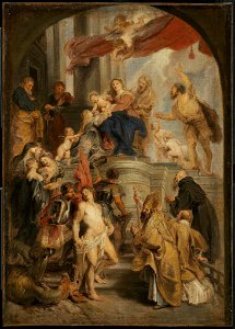 Peter Paul Rubens - Virgin and Child Adored by Saints - 97.443 - Museum of Fine Arts