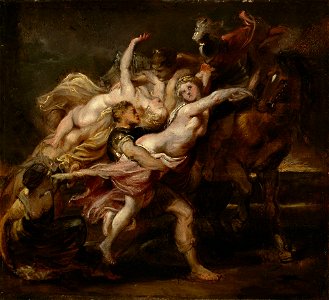 Peter Paul Rubens - The Rape of the Daughters of Levkippos - NG.M.01394 - National Museum of Art, Architecture and Design. Free illustration for personal and commercial use.