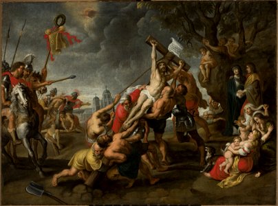 Peter Paul Rubens - Golgotha (Matthew 27-35-38, Mark 15-24-27, Luke 23-33, John 19-18) - M.Ob.1452 MNW - National Museum in Warsaw
