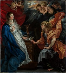 Peter Paul Rubens, , Kunsthistorisches Museum Wien, Gemäldegalerie - Verkündigung Mariae - GG 685 - Kunsthistorisches Museum. Free illustration for personal and commercial use.