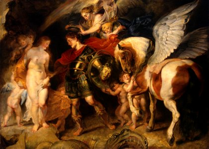 Peter Paul Rubens - Perseus and Andromeda (Hermitage Museum). Free illustration for personal and commercial use.