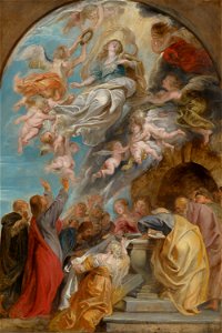 Peter Paul Rubens - 'Modello' for the Assumption of the Virgin - 926 - Mauritshuis. Free illustration for personal and commercial use.