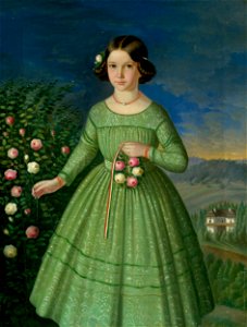 Peter Michal Bohúň - Podobizeň Klementíny Matyašovej-Szákmaryovej - O 2132 - Slovak National Gallery