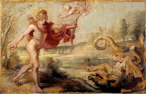 Peter Paul Rubens - Apollo and the Python, 1636-1637. Free illustration for personal and commercial use.