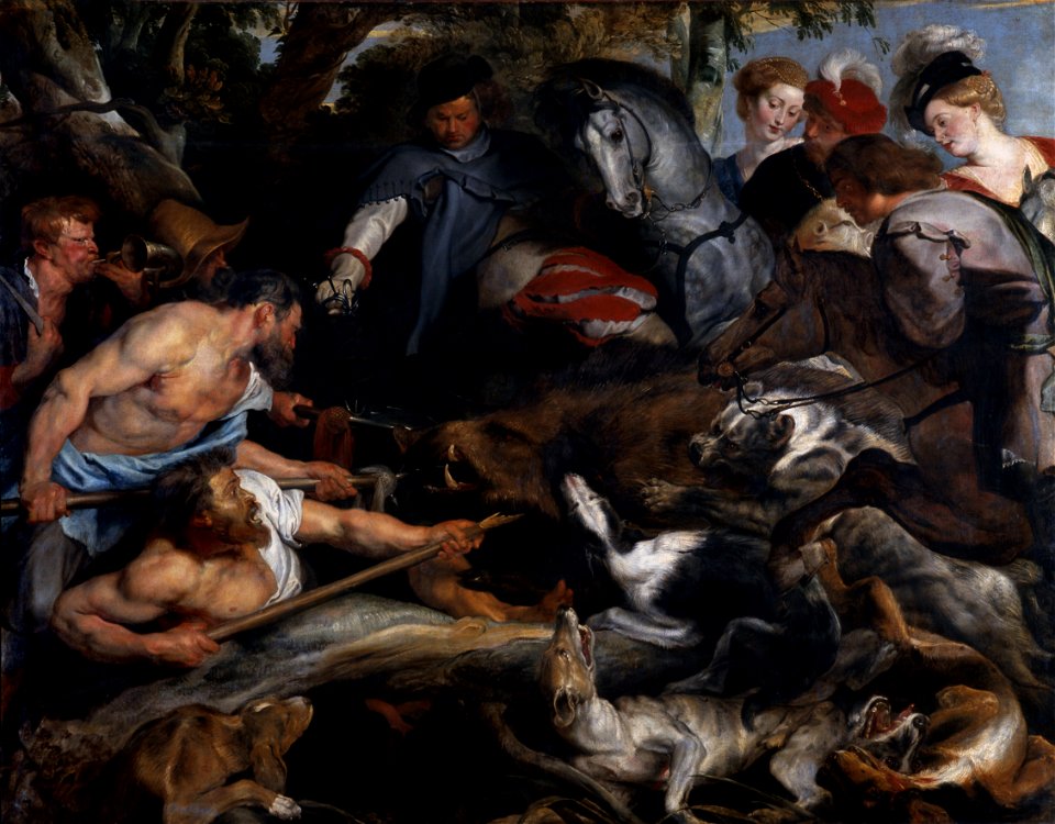 Peter Paul Rubens - La Chasse au sanglier