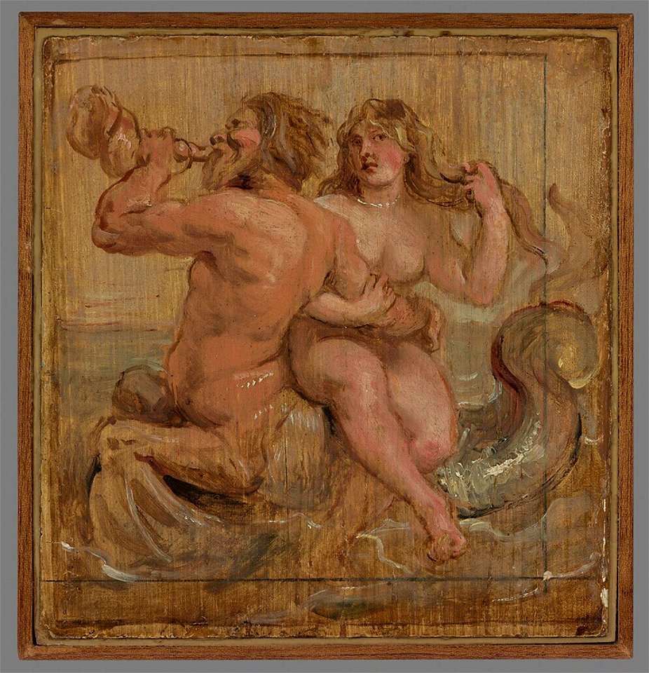 Peter Paul Rubens - Nereïde op een triton rijdend - St 32 - Museum Boijmans Van Beuningen