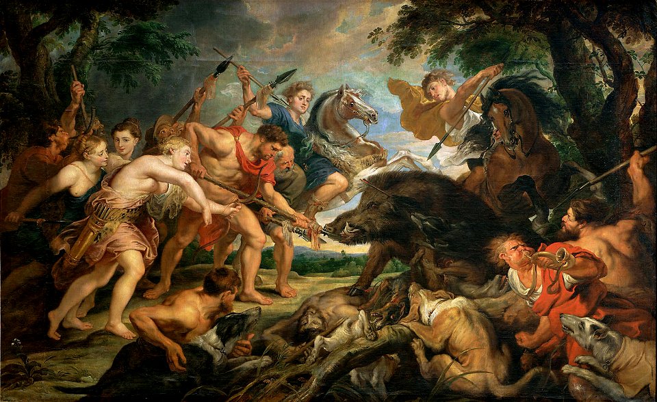 Peter Paul Rubens, , Kunsthistorisches Museum Wien, Gemäldegalerie - Jagd des Meleager und der Atalante - GG 523 - Kunsthistorisches Museum