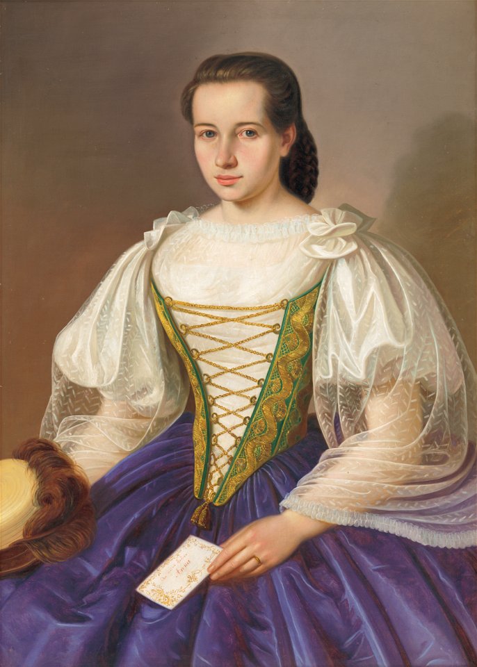 Peter Michal Bohúň - Podobizeň Anny Šefránkovej - O 1018 - Slovak National Gallery