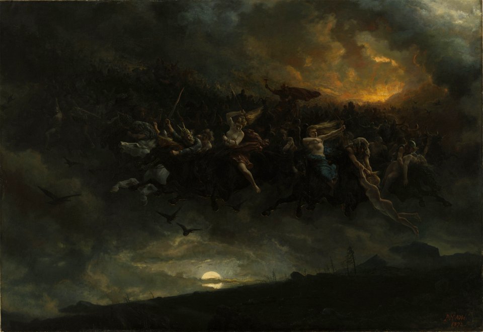 Peter Nicolai Arbo - The wild Hunt of Odin - NG.M.00258 - National Museum of Art, Architecture and Design