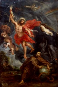 Peter Paul Rubens - L'intersection de la Vierge et de Saint-François arrêtant les foudres divines