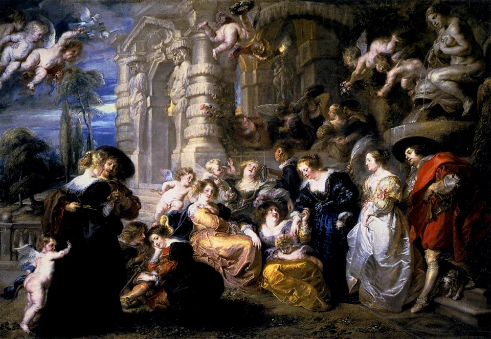 Peter Paul Rubens - Garden of Love - WGA20421. Free illustration for personal and commercial use.