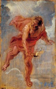 Peter Paul Rubens - Prometheus, 1636. Free illustration for personal and commercial use.