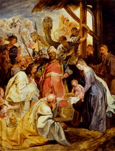 Peter Paul Rubens - The Adoration of the Magi. Free illustration for personal and commercial use.