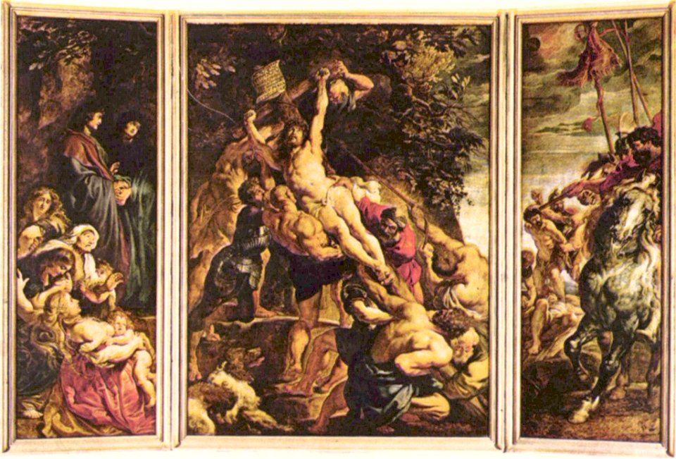 Peter Paul Rubens - Raising of the Cross Tryptich