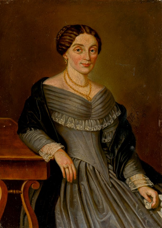 Peter Michal Bohúň - Podobizeň Anny Makovickej - O 1606 - Slovak National Gallery