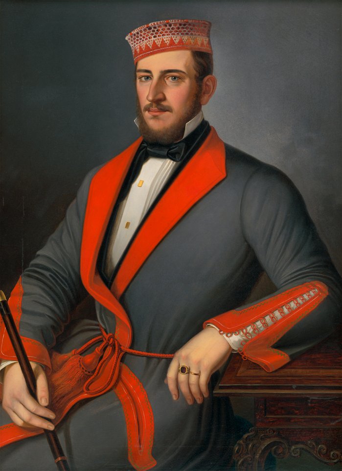 Peter Michal Bohúň - Podobizeň muža v domácom odeve. Podobizeň Donátha Várady-Szakmáryho v župane. - O 781 - East Slovak Gallery