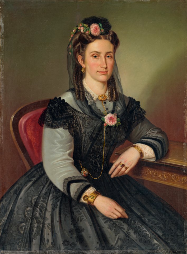 Peter Michal Bohúň - Podobizeň Heleny Kubínyiovej rod. Zmeškalovej - O 71 - Slovak National Gallery