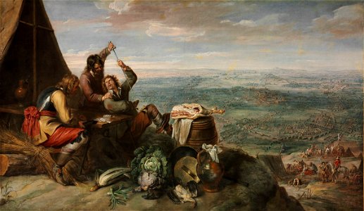 Peter Snayers and Robert van den Hoecke - Military Scene