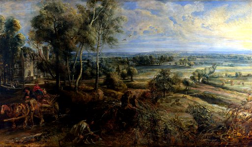 Peter Paul Rubens - A View of Het Steen in the Early Morning
