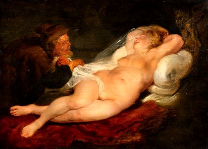 Peter Paul Rubens - The Hermit and the Sleeping Angelica - WGA20418