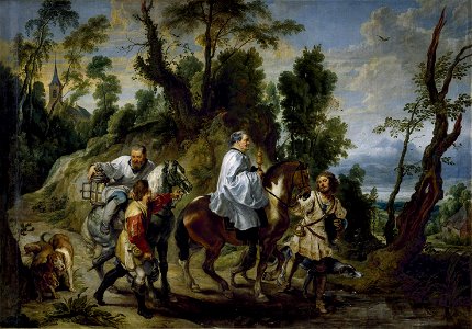 Peter Paul Rubens, Jan Wildens - Act of devotion of Rudolf I of Habsburg