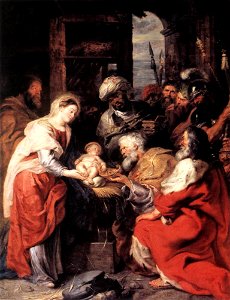 Peter Paul Rubens - Adoration of the Magi - WGA20248. Free illustration for personal and commercial use.