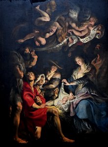Peter Paul Rubens (1577-1640) De aanbidding van de herders - Sint-Pauluskerk (Antwerpen) 19-08-2018. Free illustration for personal and commercial use.