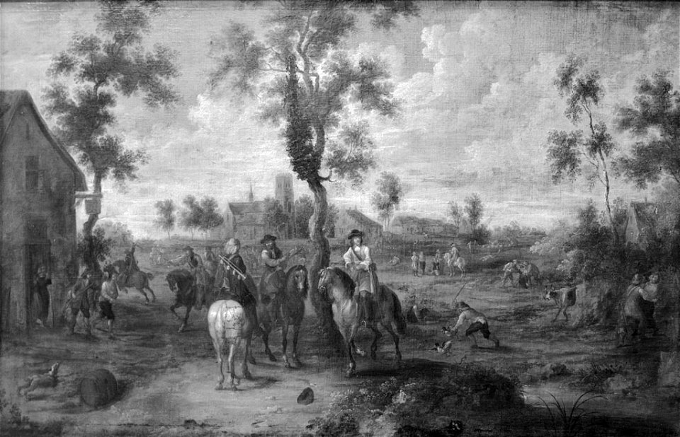 Peter Snayers - Landschap met plunderende ruiters - SA 1268 - Amsterdam Museum
