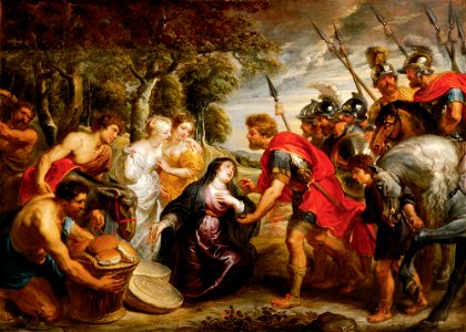Peter Paul Rubens - The Meeting of David and Abigail 89.63-S1 o2. Free illustration for personal and commercial use.