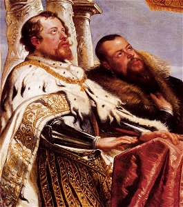 Peter Paul Rubens - The Gonzaga Family Worshipping the Holy Trinity (detail) - WGA20180. Free illustration for personal and commercial use.