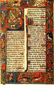 Peterborough psalter - KBR, ms. 9961-62 - Beatus vir
