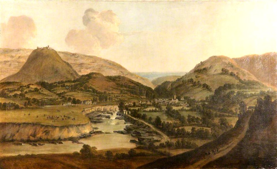 Peter Tillemans (1684-1734) - Llangollen and the Dee Bridge - 1171104 - National Trust